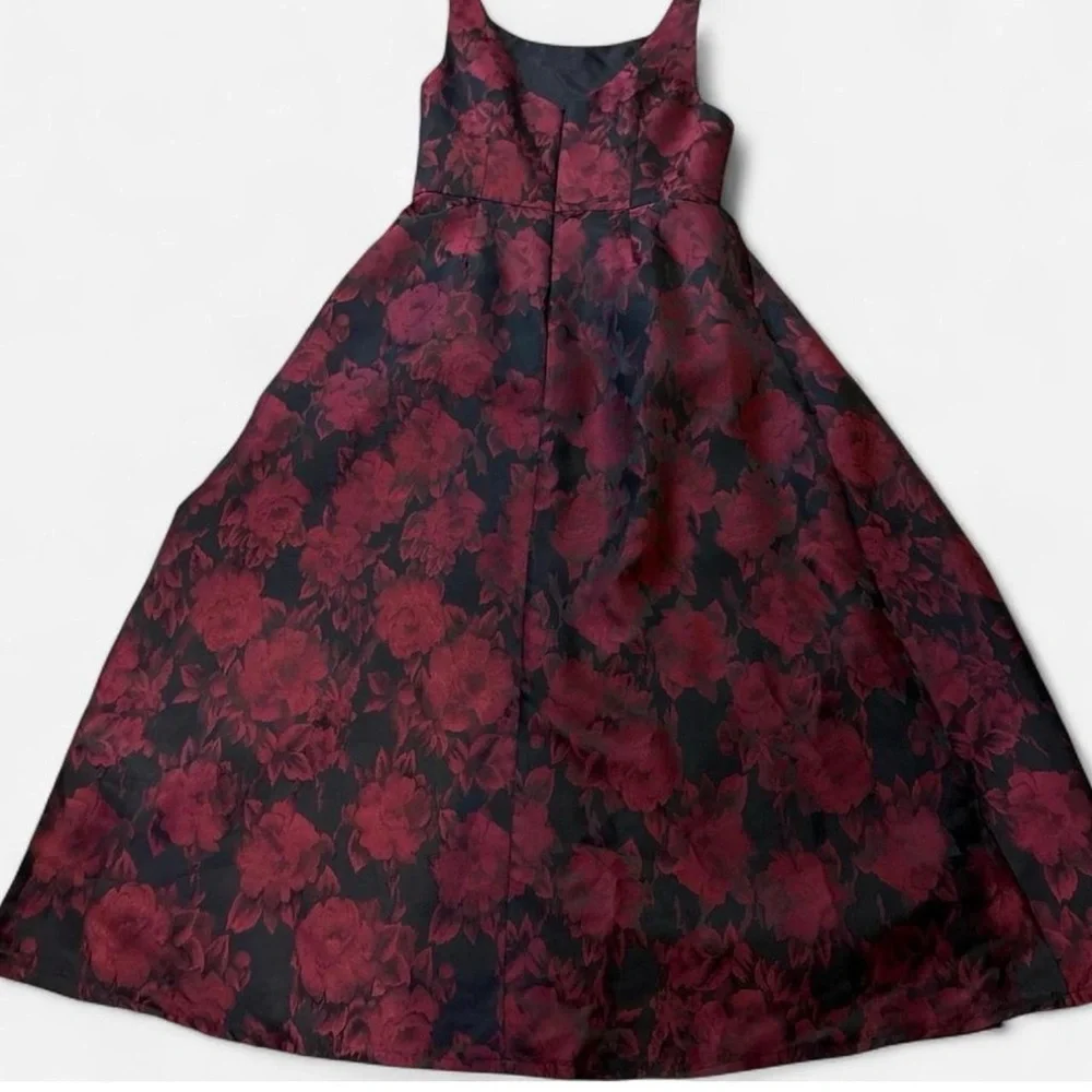 Alex Evenings  Women Formal Dress - Black and Red Floral - Picture 6 of 9